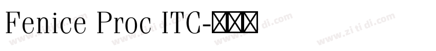 Fenice Proc ITC字体转换 Fenice Proc ITC字体转换
